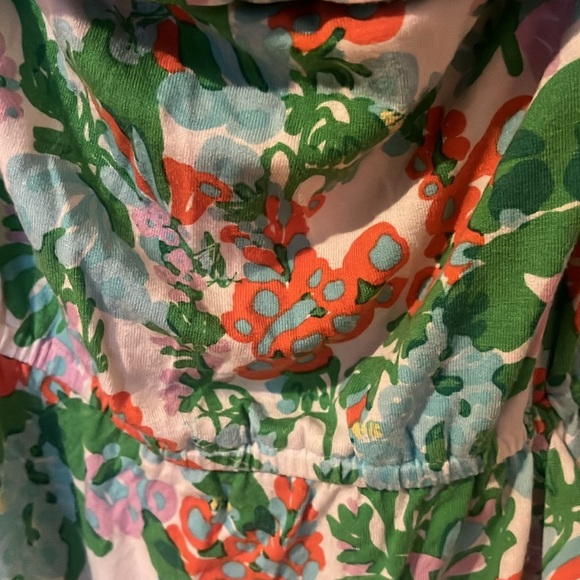 Lilly Pulitzer Strapless Multicolor Floral Dress women’s size Medium - Picture 2 of 7